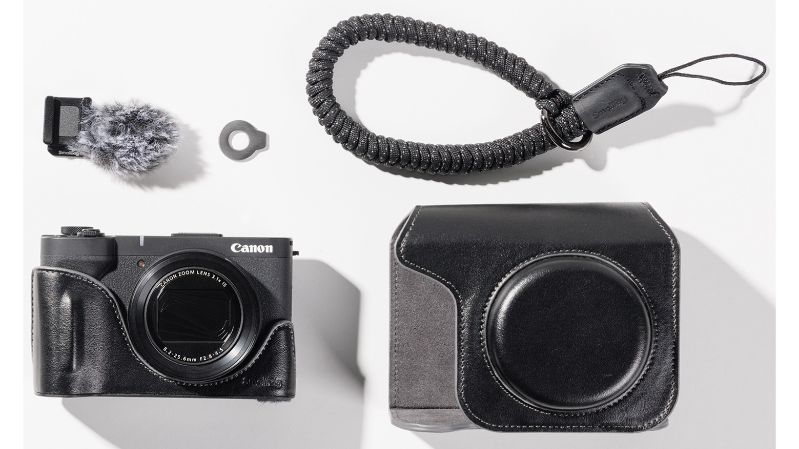 Kit custodia in pelle SmallRig per fotocamera Canon PowerShot V1 nero