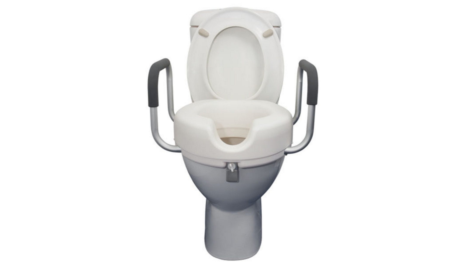Safety and Mobility Raised Toilet Seat with 5cm Armrest