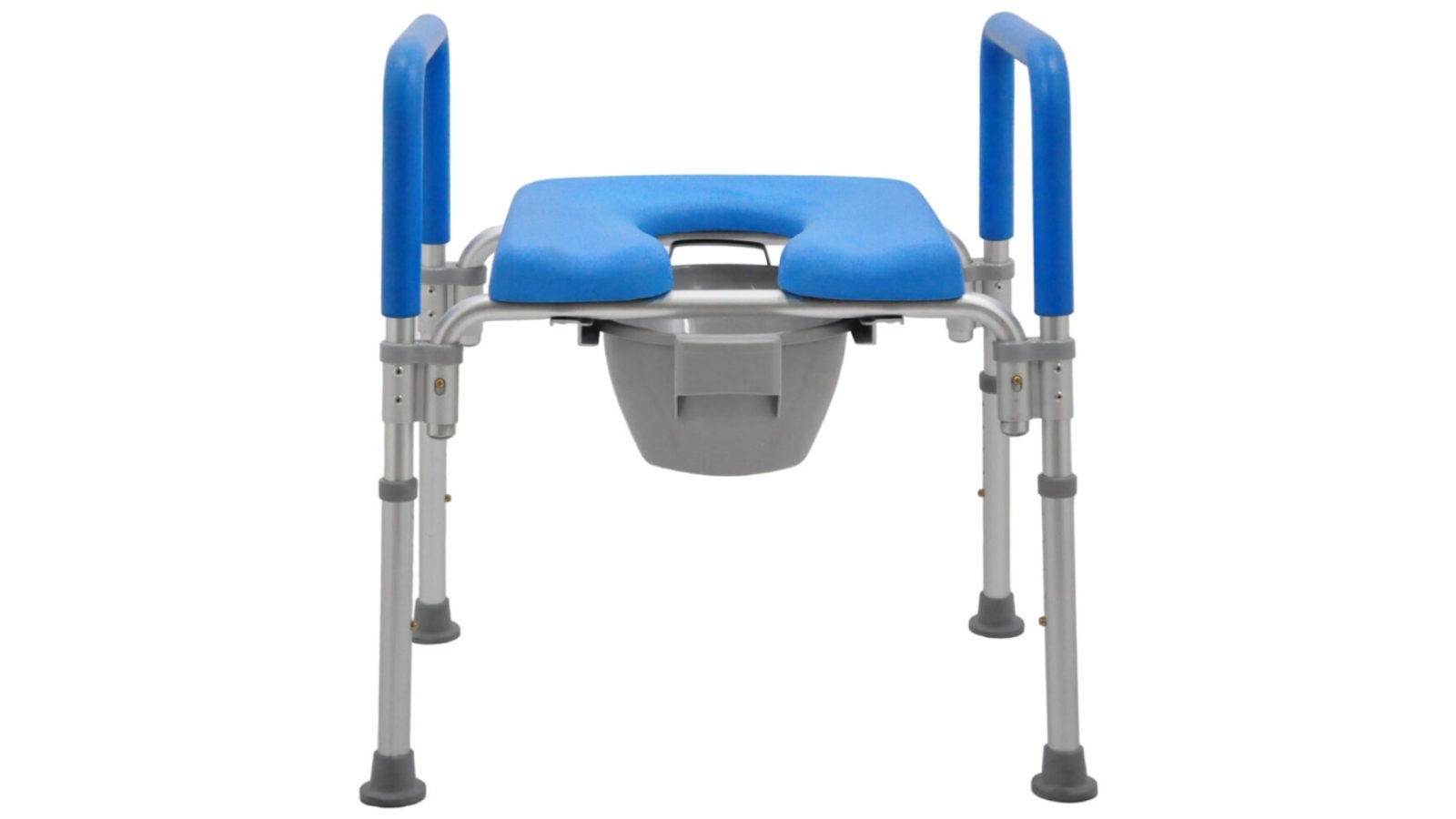 Safety and Mobility Standard Blue Commode