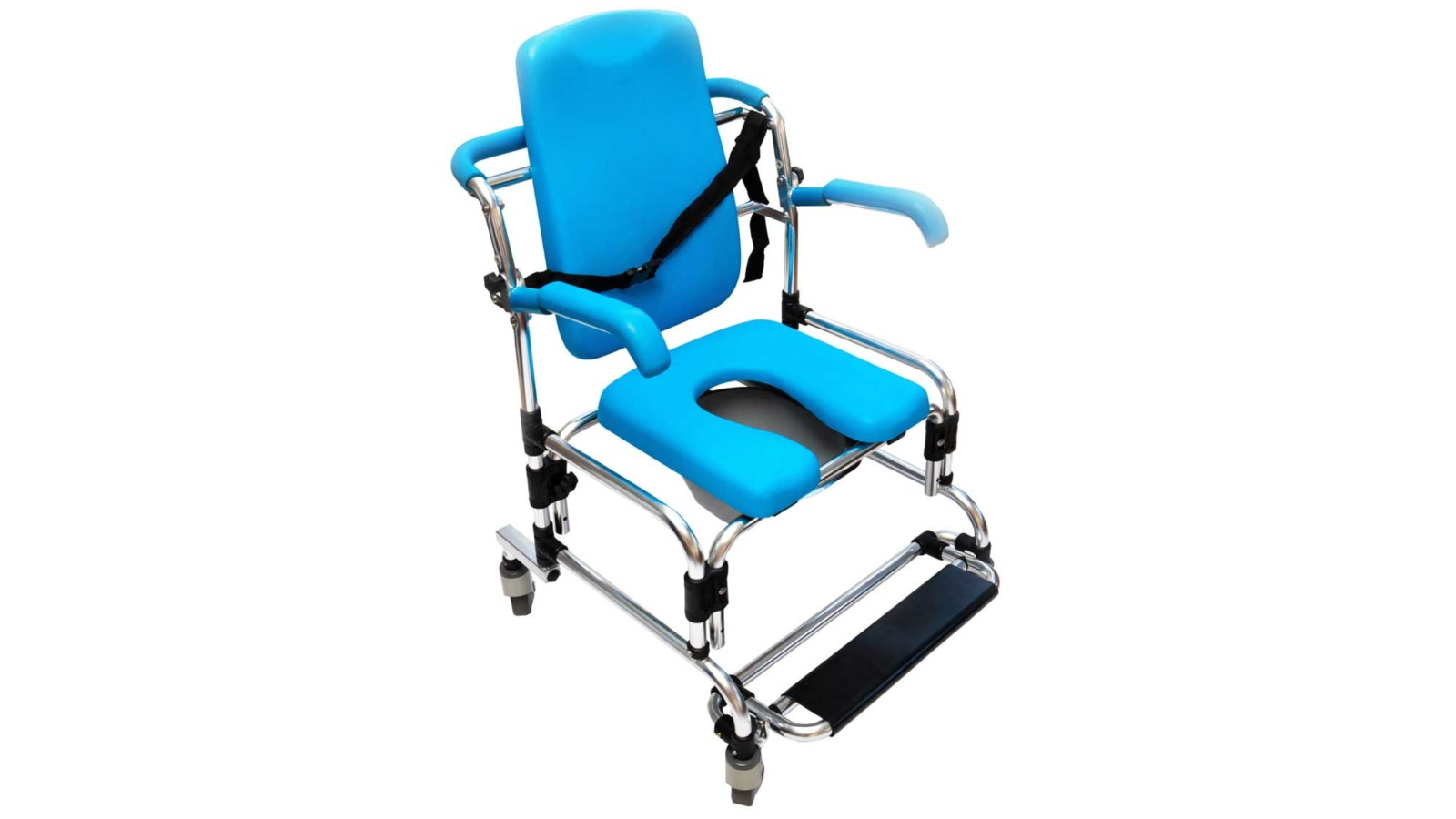 Safety and Mobility 54cm Mobile Shower Commode Chair