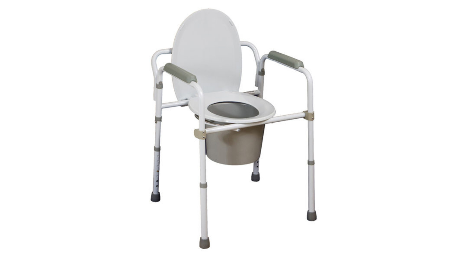 Safety and Mobility 2-in-1 Folding Commode/Over Toilet Aid