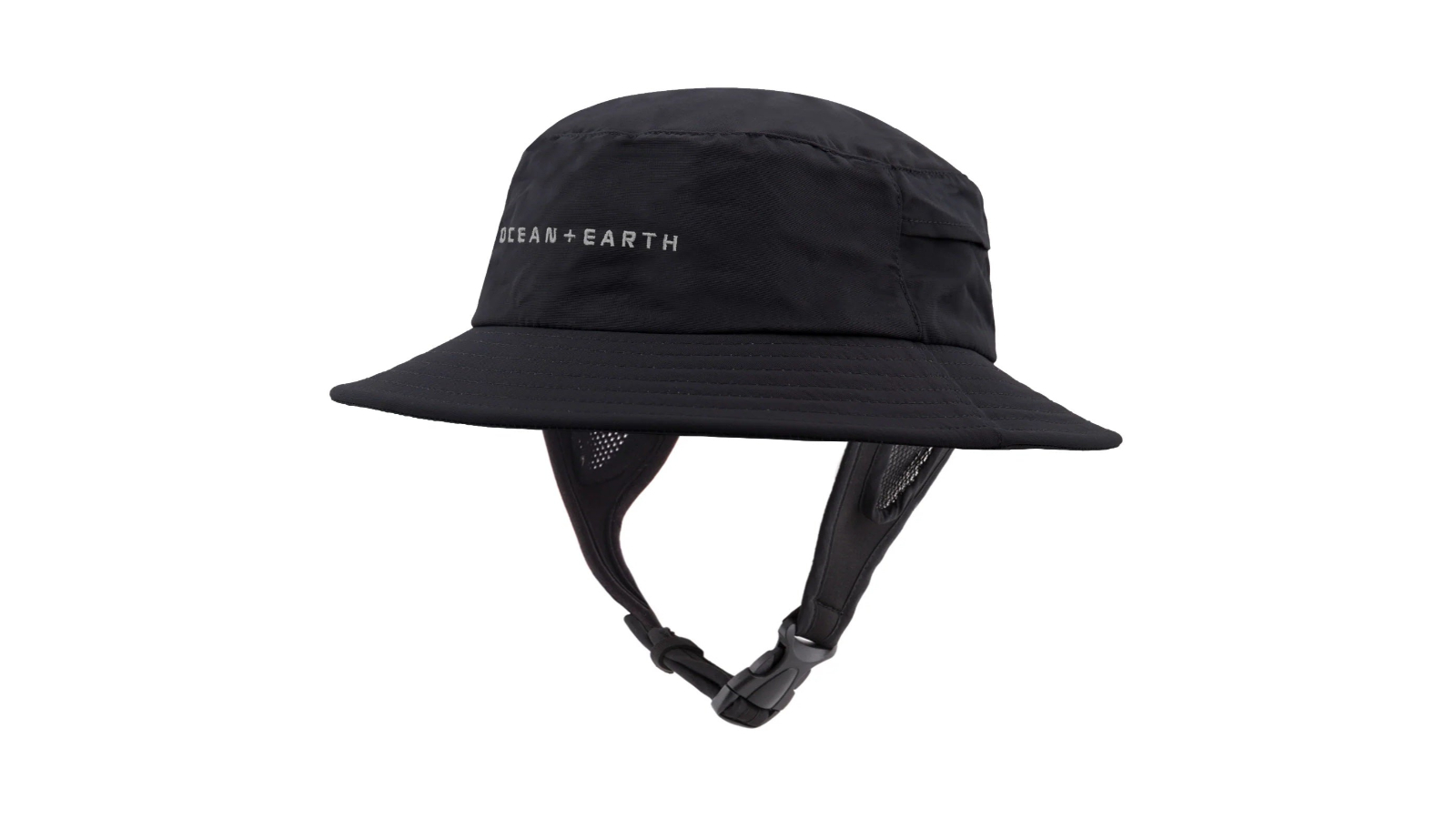 Ocean and Earth Bingin Black Adult Soft Peak Full Brim Surf Hat
