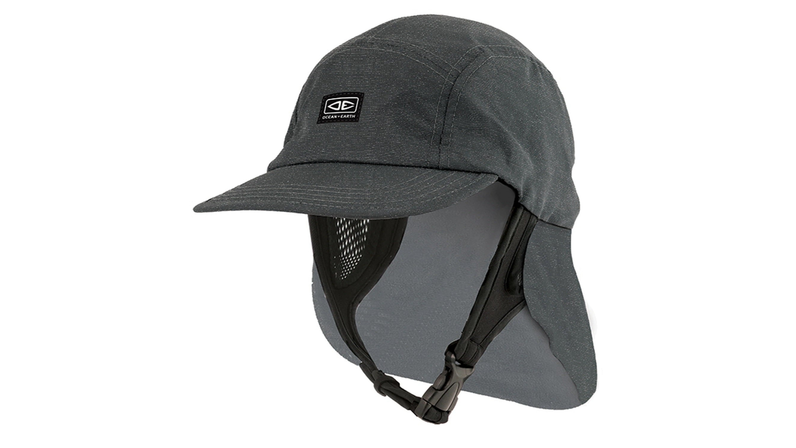 Ocean and Earth Indo Charcoal 5-Panel Legionnaire Cap Hat - Large/X-Large