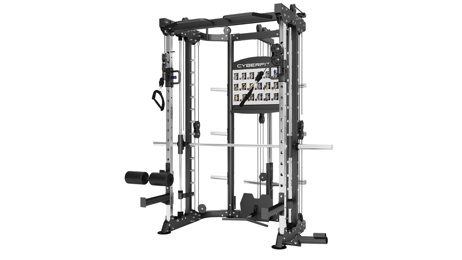 Cyberfit Multi-Functional Smith Half Rack Machine