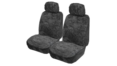 My Car Air Bag Safe Pair Diamond Genuine Sheepskin Lambswool Car