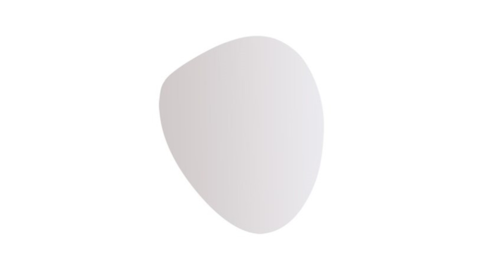 ADP 550mm Pebble Mirror - Silver