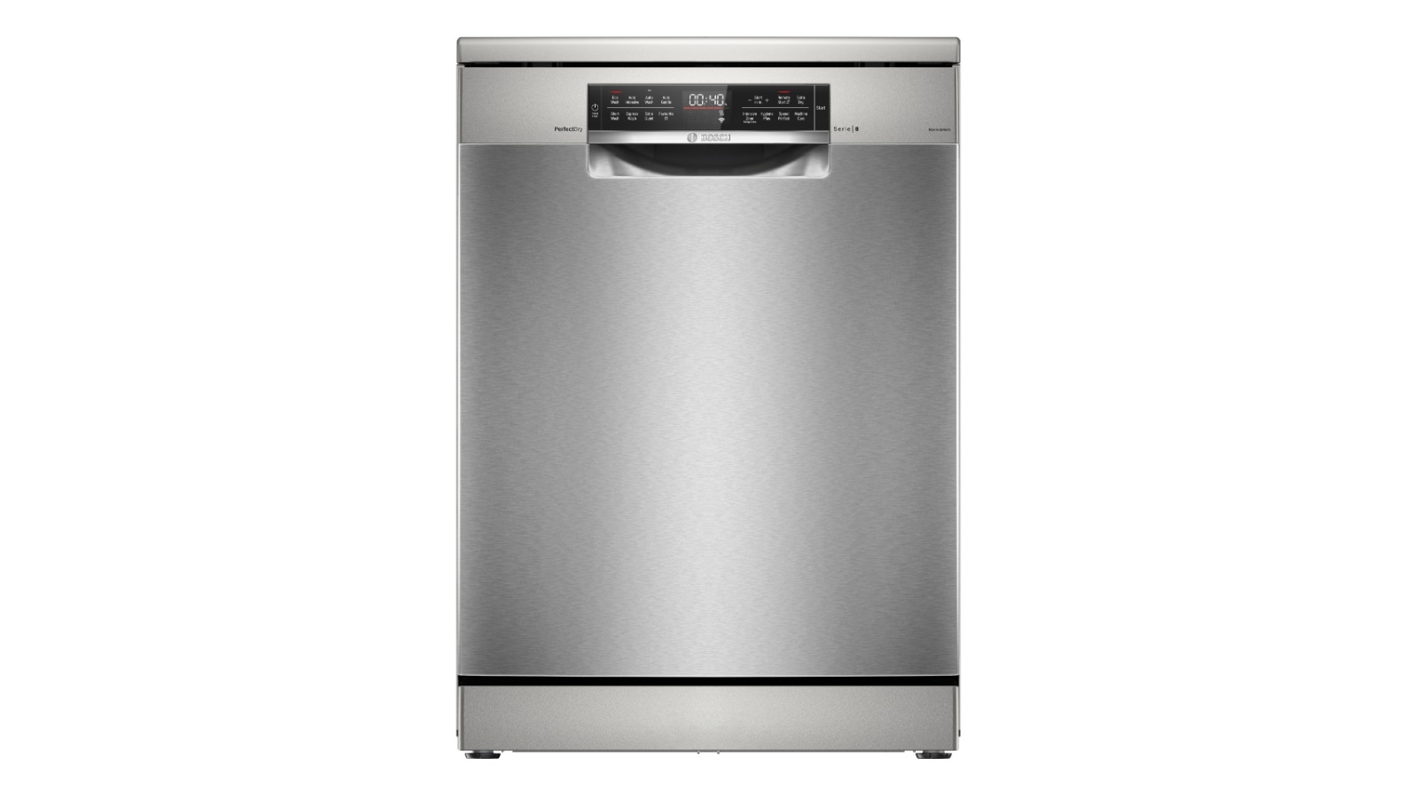 Bosch 60cm Series 8 15 Place Setting PerfectDry Freestanding Dishwasher - Brushed Steel