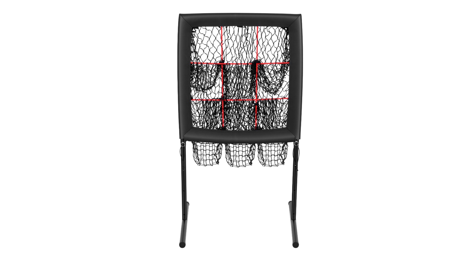 Everfit 9-Hole Baseball Pitching Net - Black