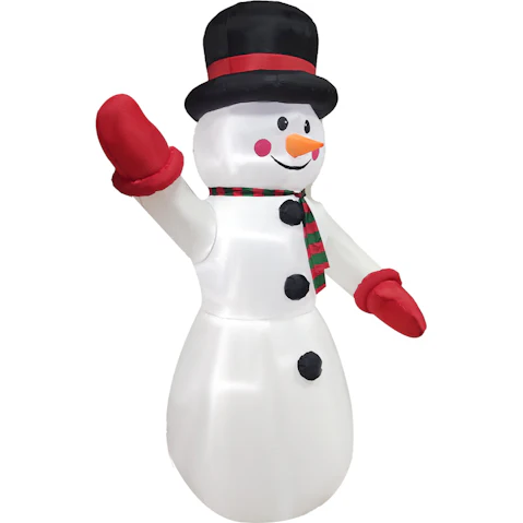 Hisen Inflatable Snowman with LED Light for Christmas Decoration - 240cm