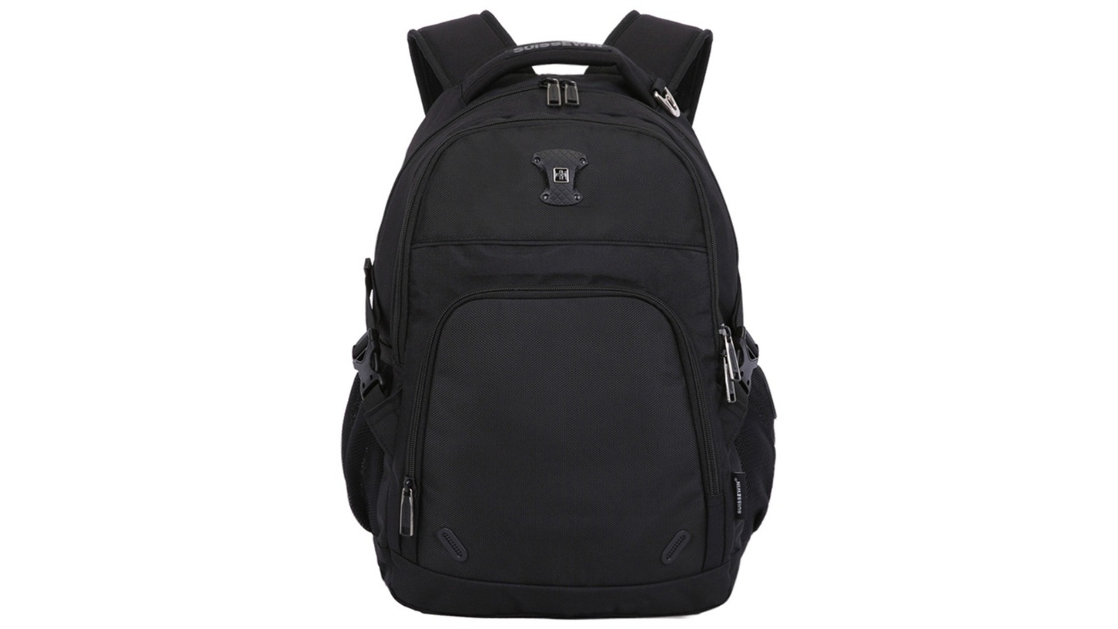 Suissewin Black Waterproof Travel Backpack - 28L