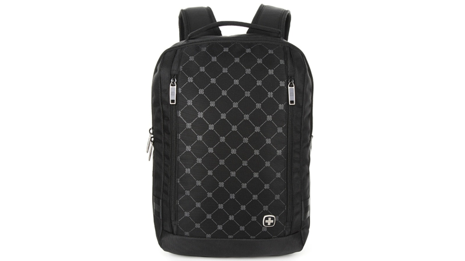 Suissewin Black Diamond Print Reflective Backpack - 25L