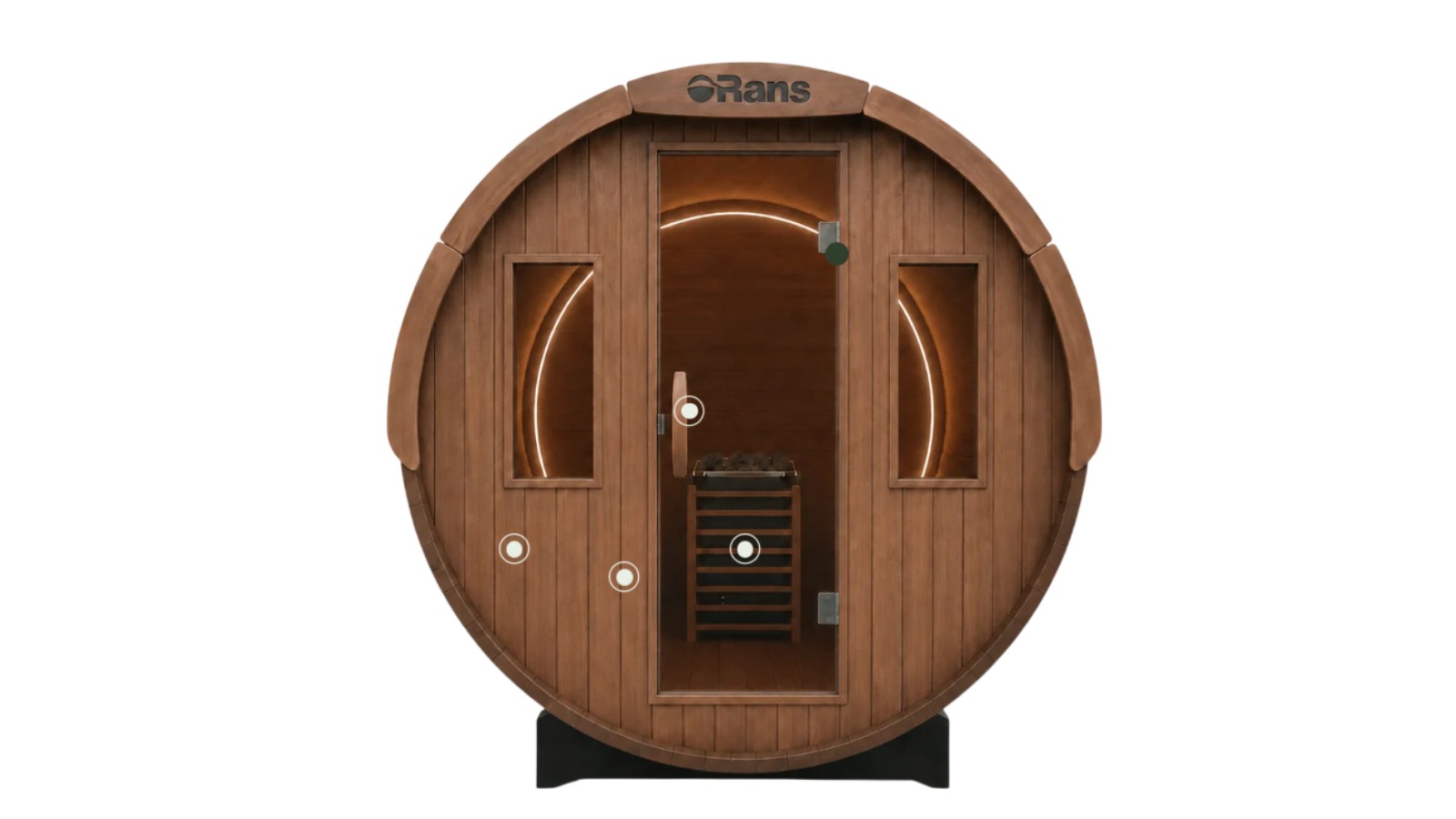 Orans Auki 1800 4-Person Barrel Outdoor Traditional Sauna Heater