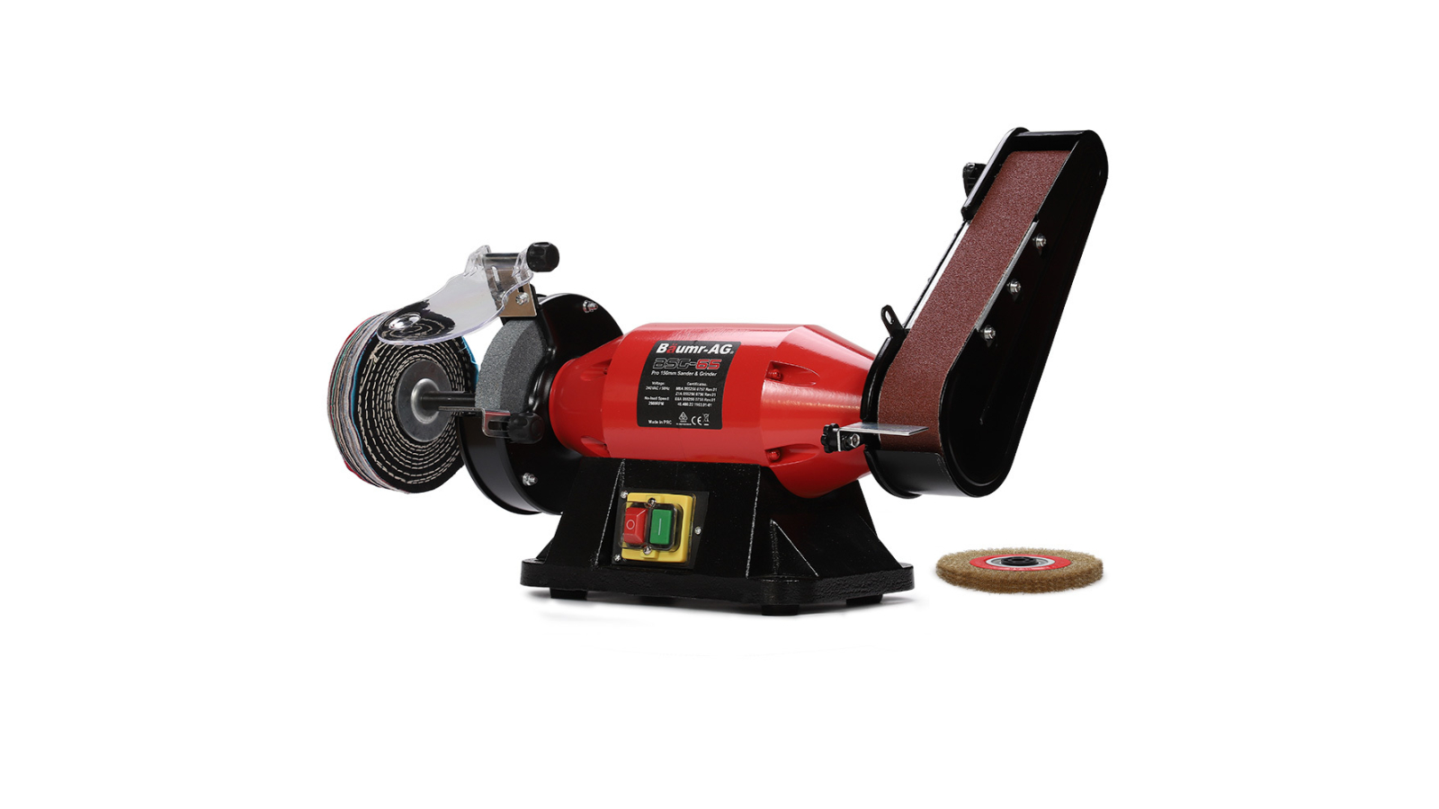 Baumr-AG Pro Bench Grinder Belt Sander