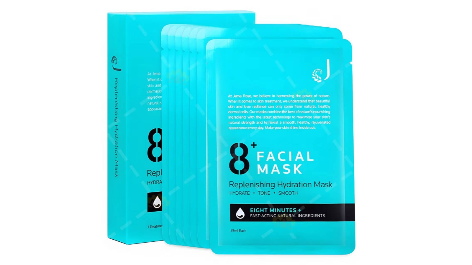 Jema 7 Piece Rose-8+ Minute Replenishing Hydration Mask - 25ml