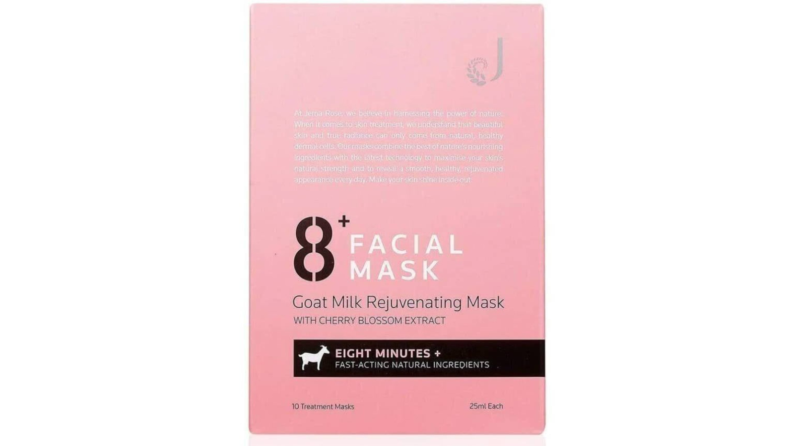 Jema 10 Piece Rose 8+ Minute Goat Milk Rejuvenating Mask - 25ml