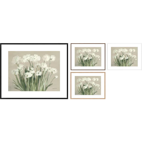 La Grolla Snowy Paperwhites Neutral Frame Wall Art