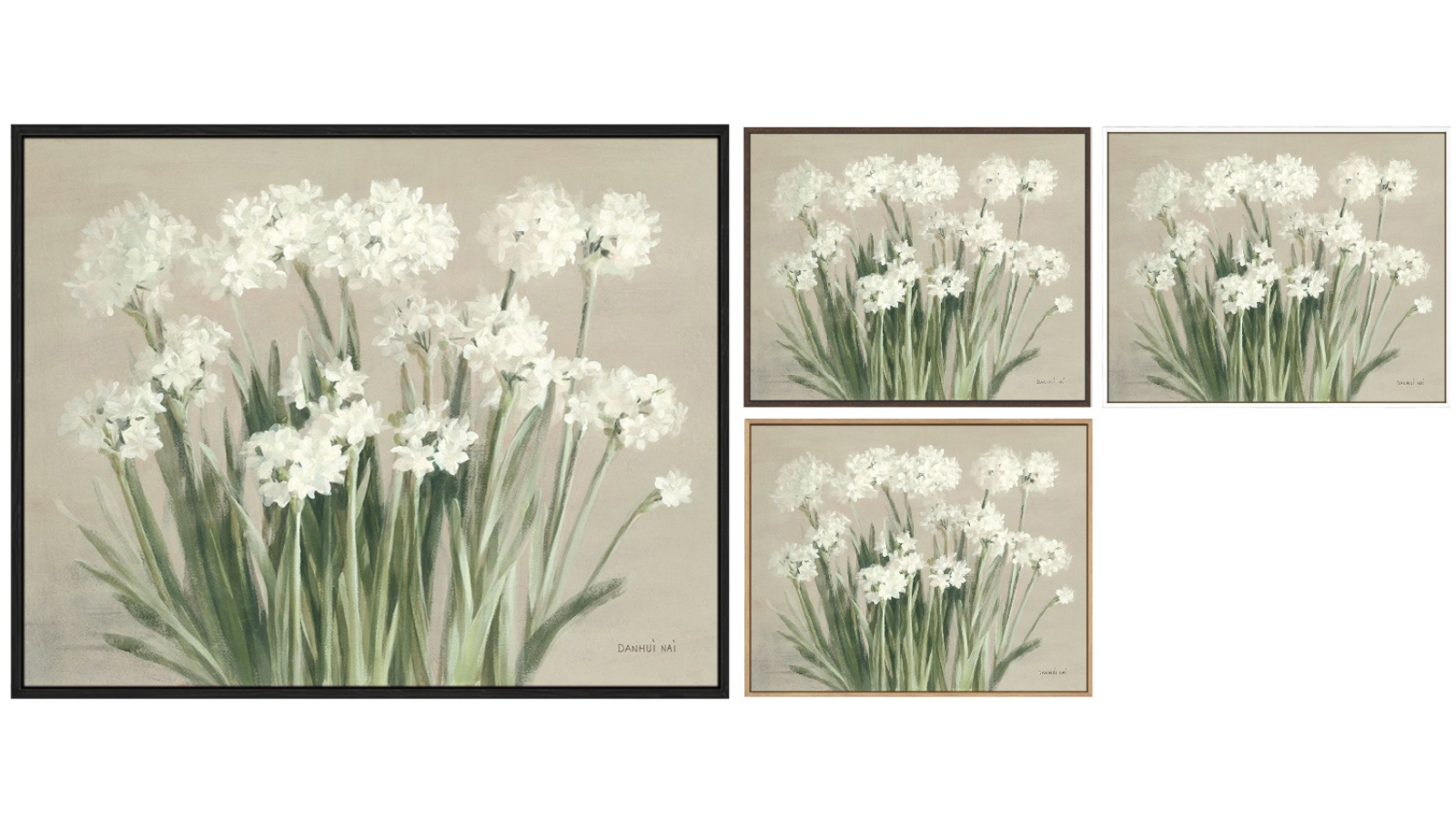 La Grolla Snowy Paperwhites Neutral Gallery Wall Art