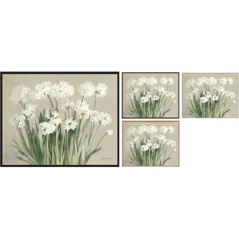 La Grolla Snowy Paperwhites Neutral Gallery Wall Art