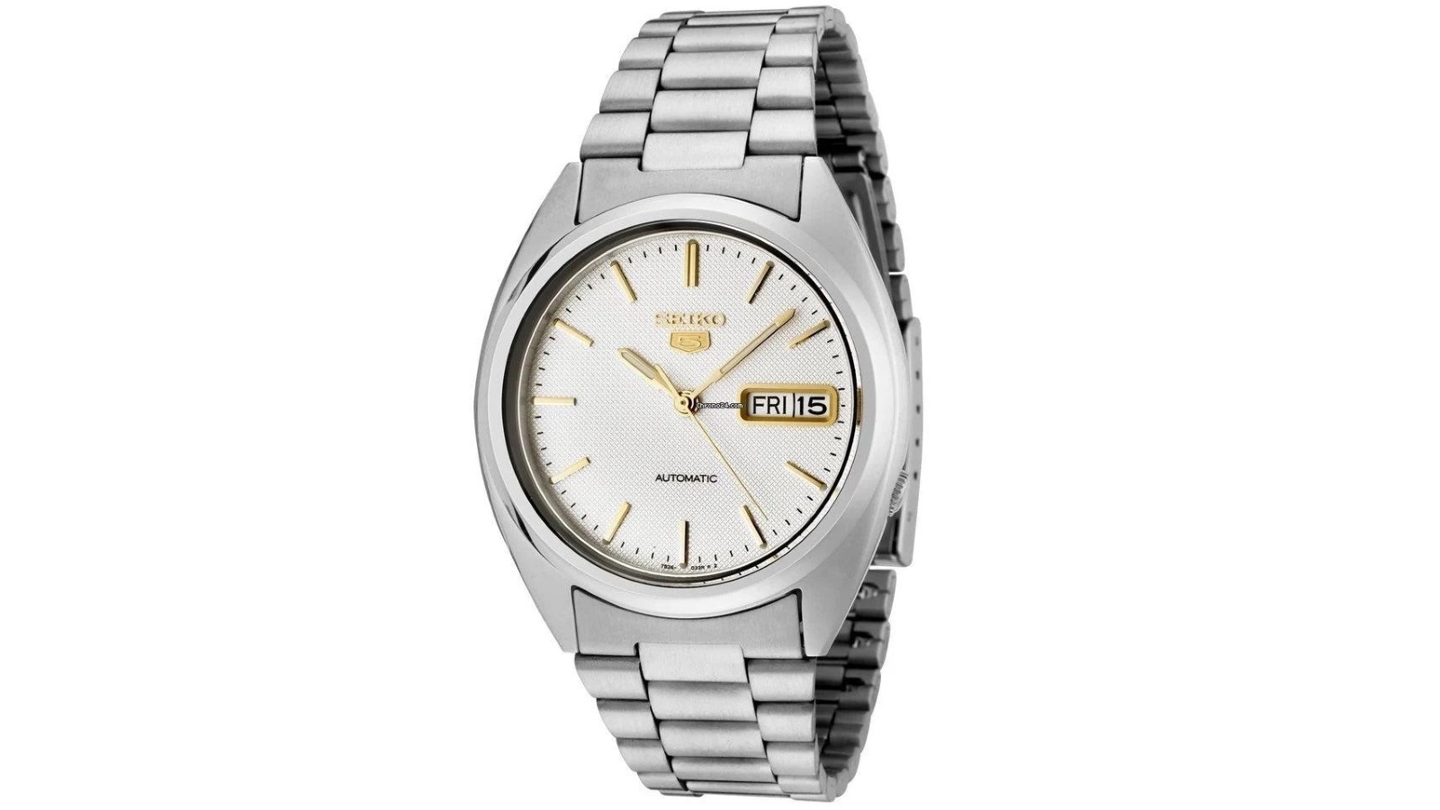 Seiko 5 SNXG47K1 White Dial Stainless Steel Men's Automatic Analog ...