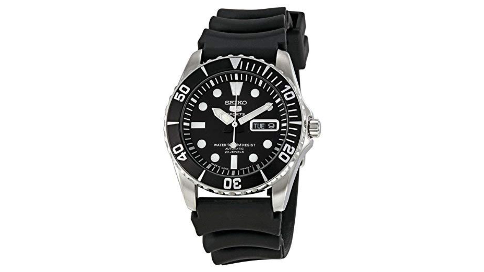 Seiko Sports SNZF17 J2 Dial Rubber Strap Men's Automatic Analog