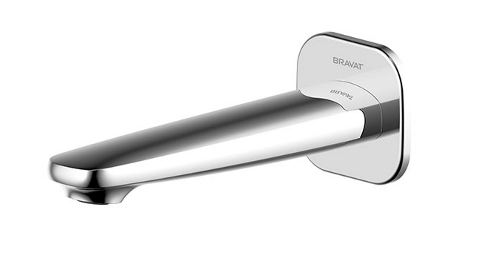 Bravat Source Wall Bath Spout - Chrome