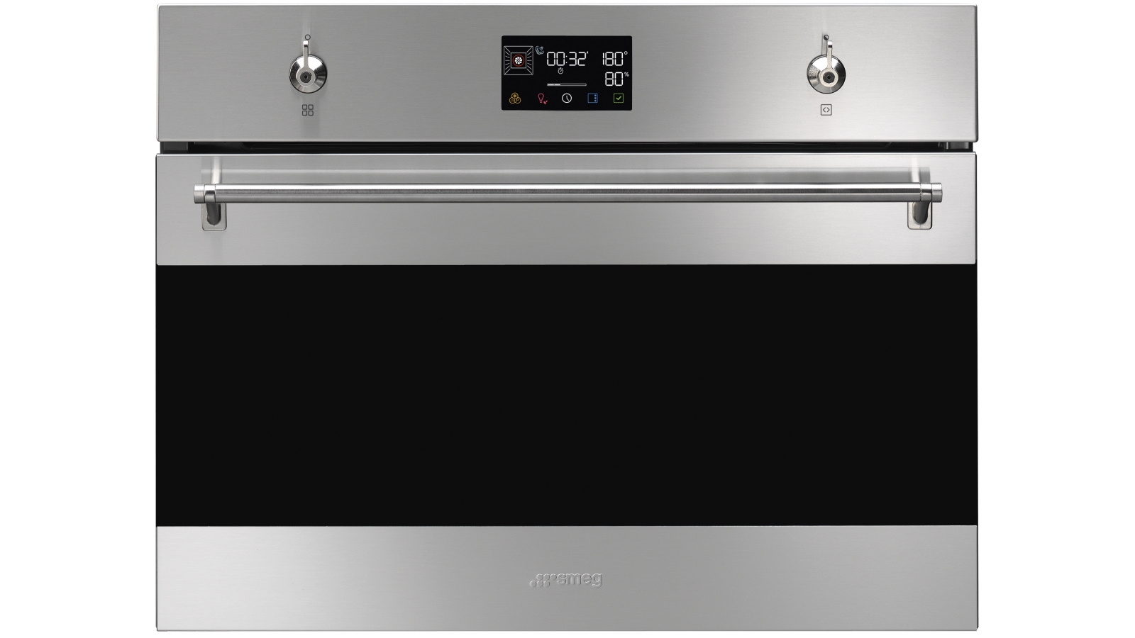 Smeg 600mm Compact Classic Steam100 Oven - Stainless Steel