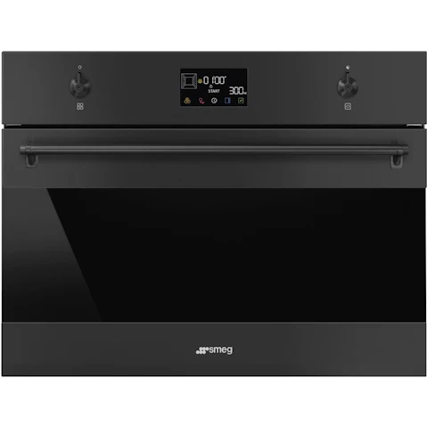 Smeg 600mm Compact Classic Speed Oven- Matte Black