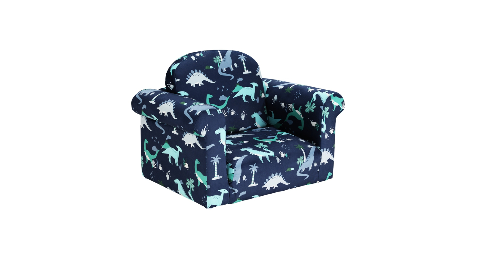 Keezi 2-Seater Dinosaur Kids Sofa - Navy