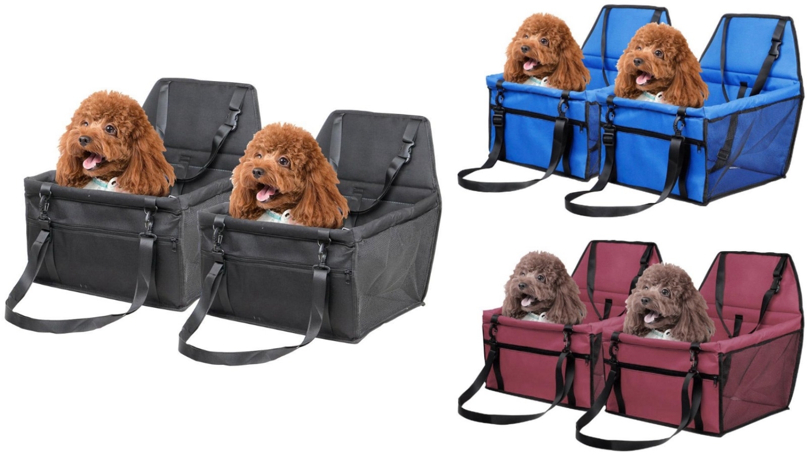 SOGA 2X Waterproof Pet Car Seat