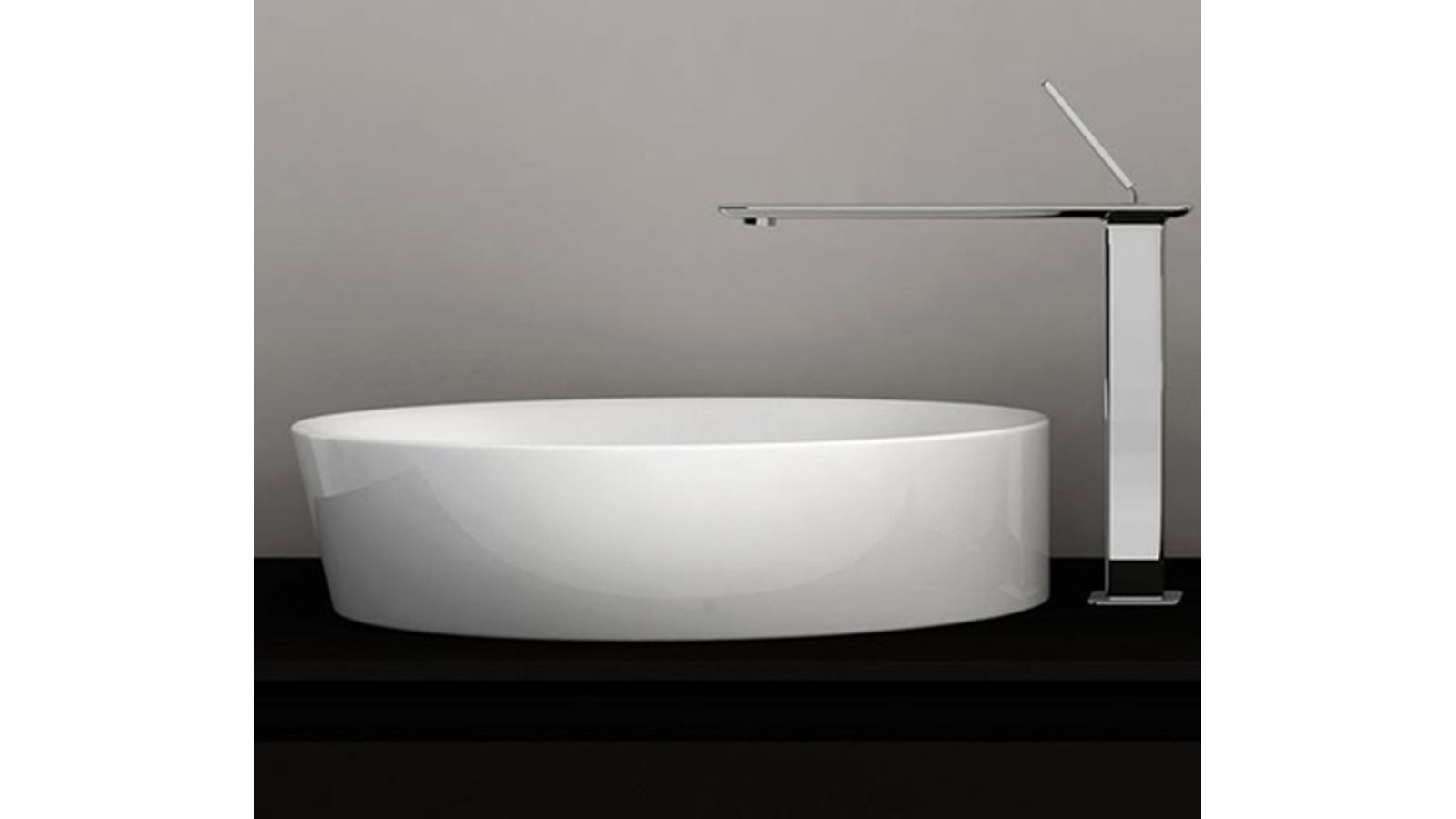 Studio Bagno Soul 1 Bench Basin - Gloss White