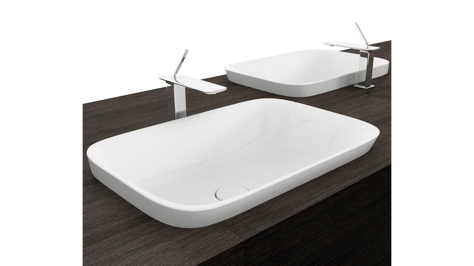 Studio Bagno Soul 2 Inset Basin-No Tap Hole