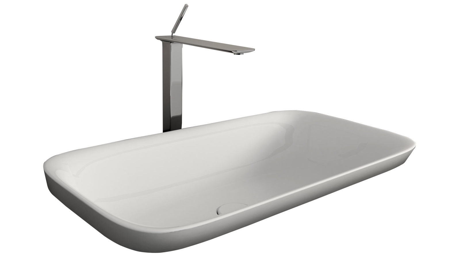 Studio Bagno Soul 3 Inset Basin with No Tap Hole