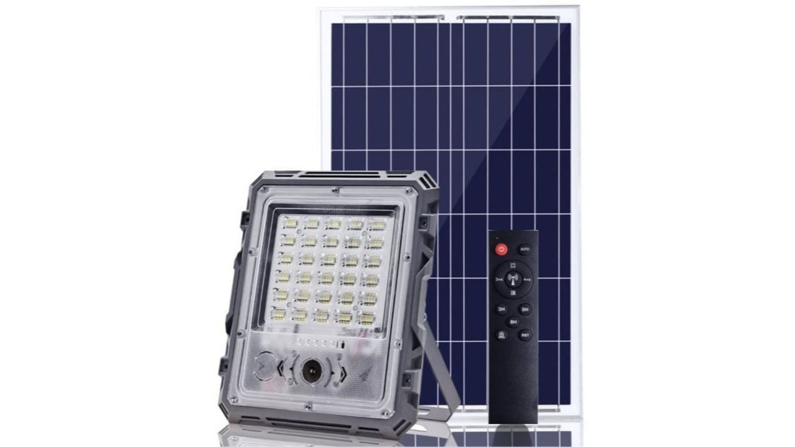 Plusrite 200W LED Solar Sensor Lithium Battery