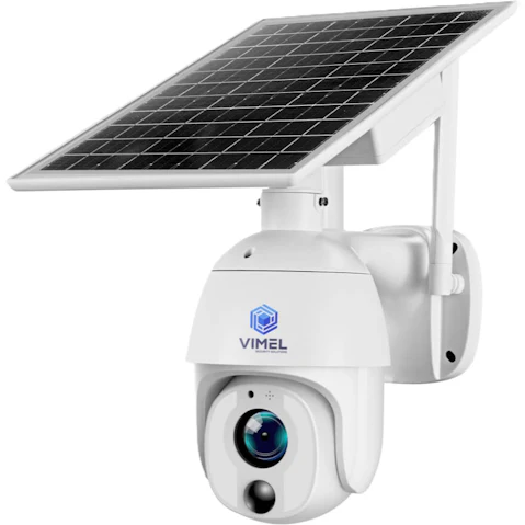 Vimel Wireless Night Vision 4G Solar Battery 10X PTZ Security Camera