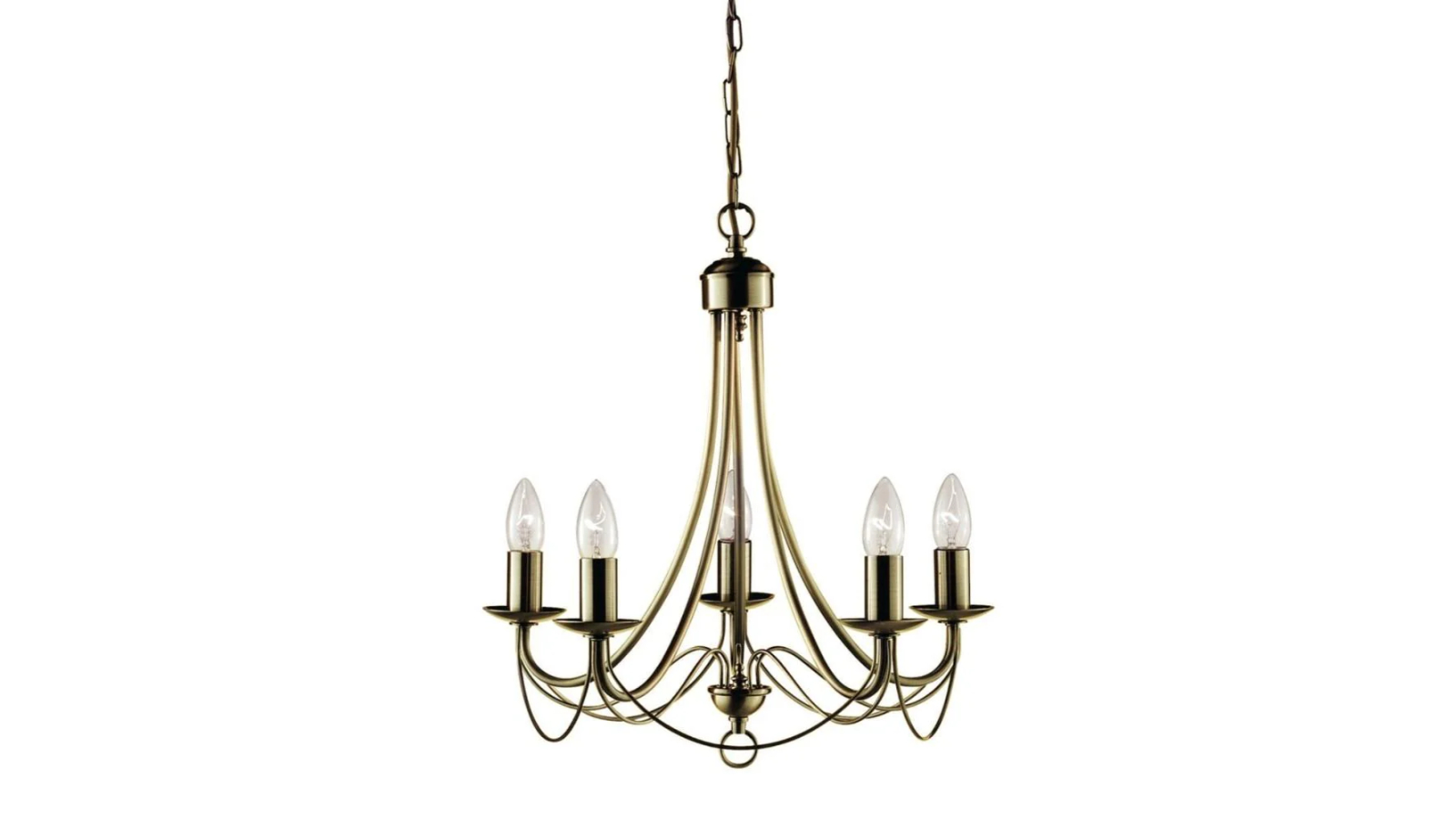 Luminea Solaris Modern Luxury Chandelier Pendant Lamp Light - Antique Brass