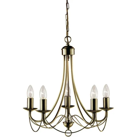 Luminea Solaris Modern Luxury Chandelier Pendant Lamp Light - Antique Brass
