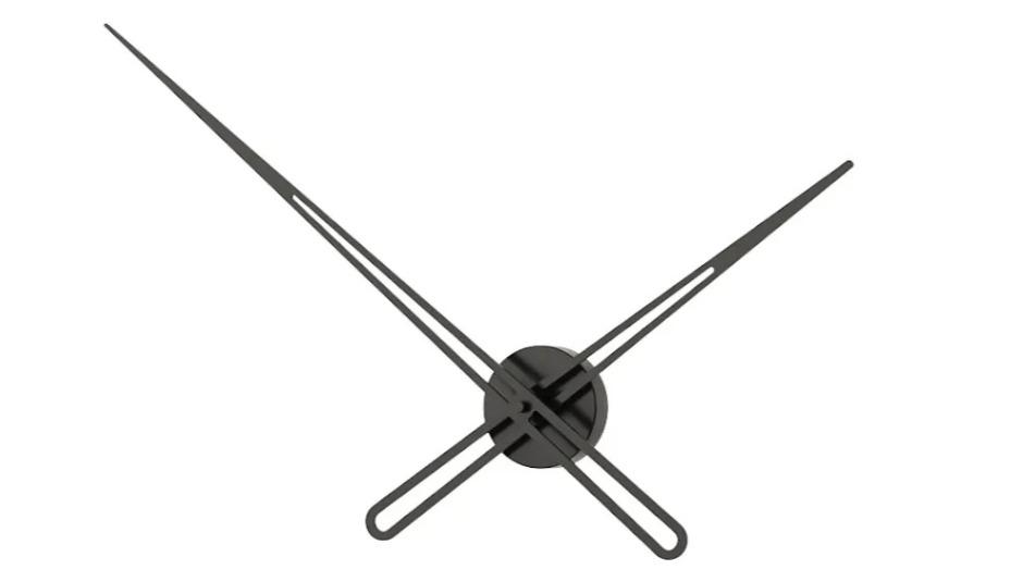 Mclock 90 Solo Wall Clock - Black/Black