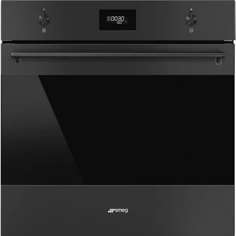 Smeg 600mm Classic Pyrolytic Oven - Matte Black
