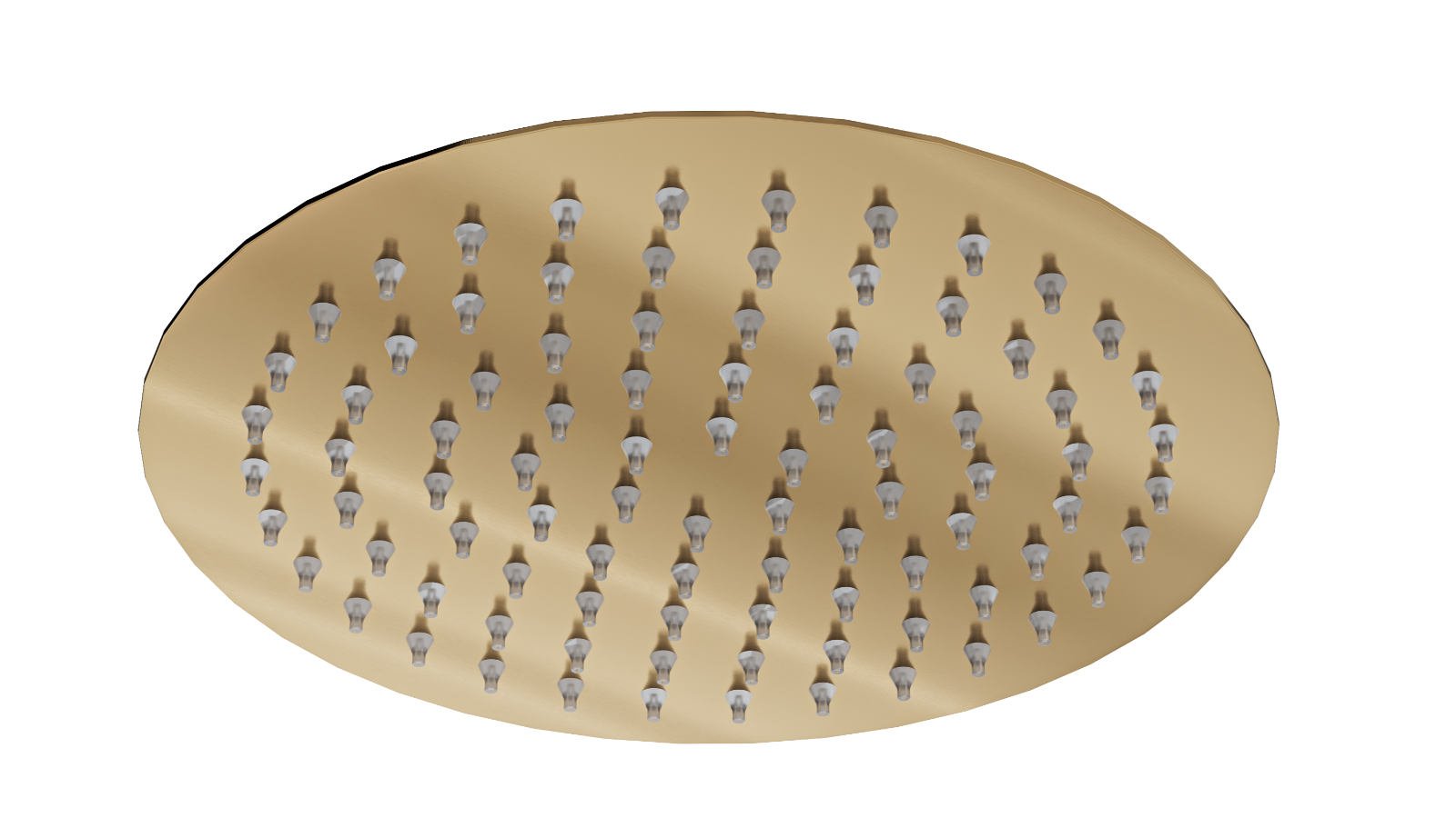 Linsol 300mm Soul Round Shower Head - Brushed Brass