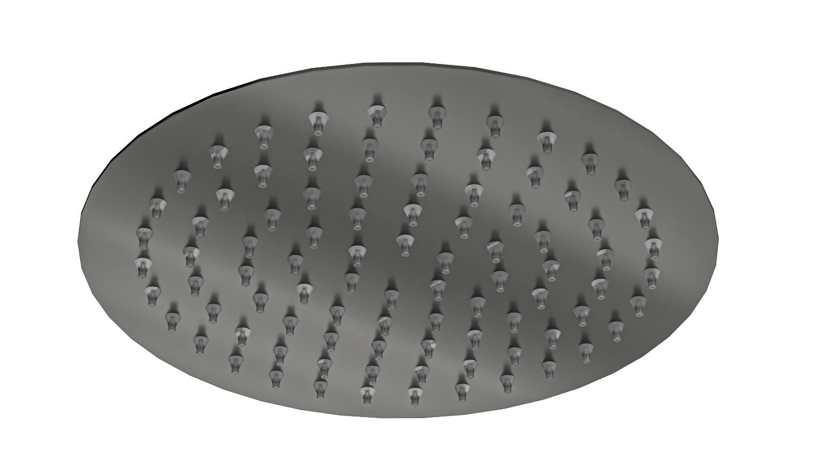 Linsol 200mm Soul Round Shower Head - Gunmetal