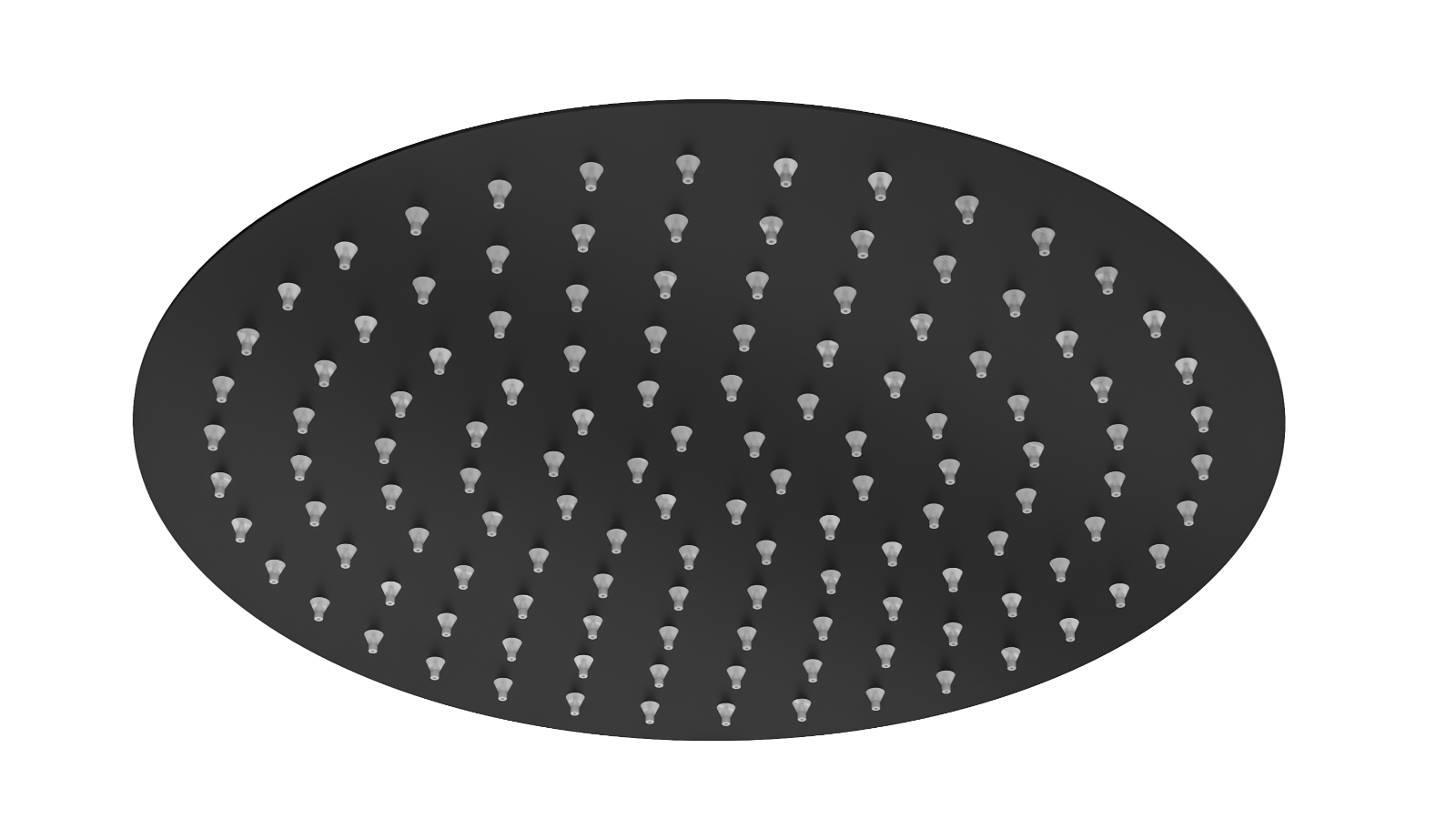 Linsol 300mm Soul Round Shower Head - Matte Black