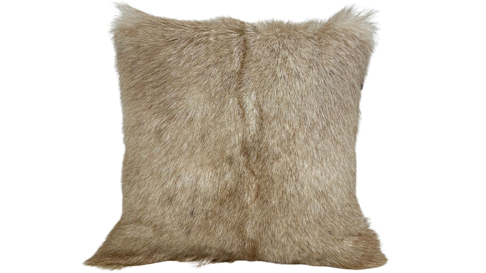 Naturally Sheepskins 40 x 40cm Goatskin Cushion Cover - Fawn