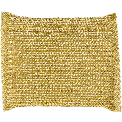 Spiffy Non Scratch Mesh Sponge Metallic - Silver and Gold