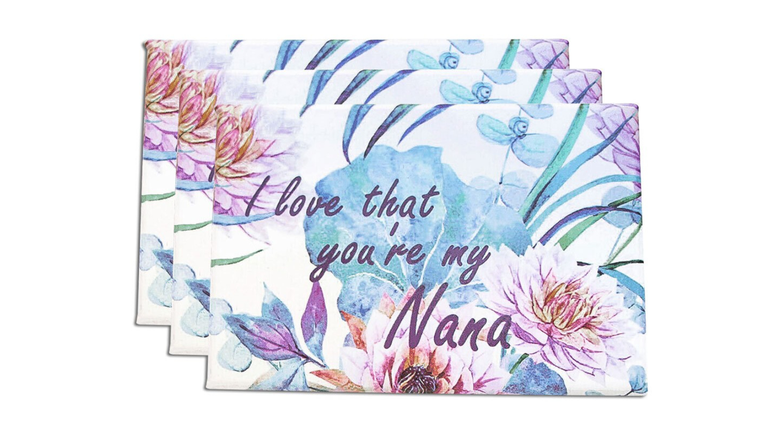 LVD 3 Piece Nana Scented Body Fragrance Bath Bar Soap with Box Waterlily - 80g