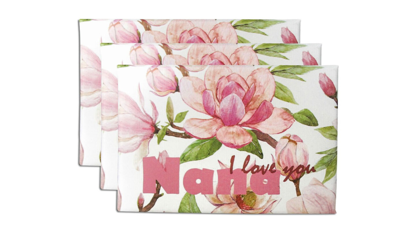 LVD 3 Piece Nana Scented Body Fragrance Bath Bar Soap with Box Magnolia - 80g