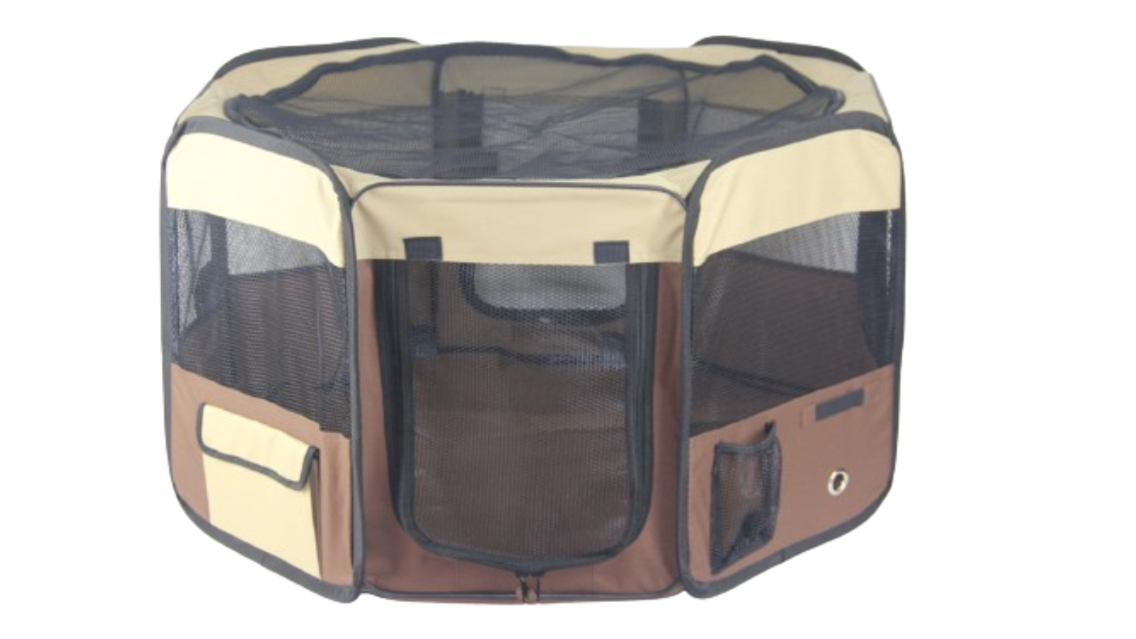 YES4PETS Small Dog/Cat/Rabbit/Guinea Pig Soft Playpen - Brown