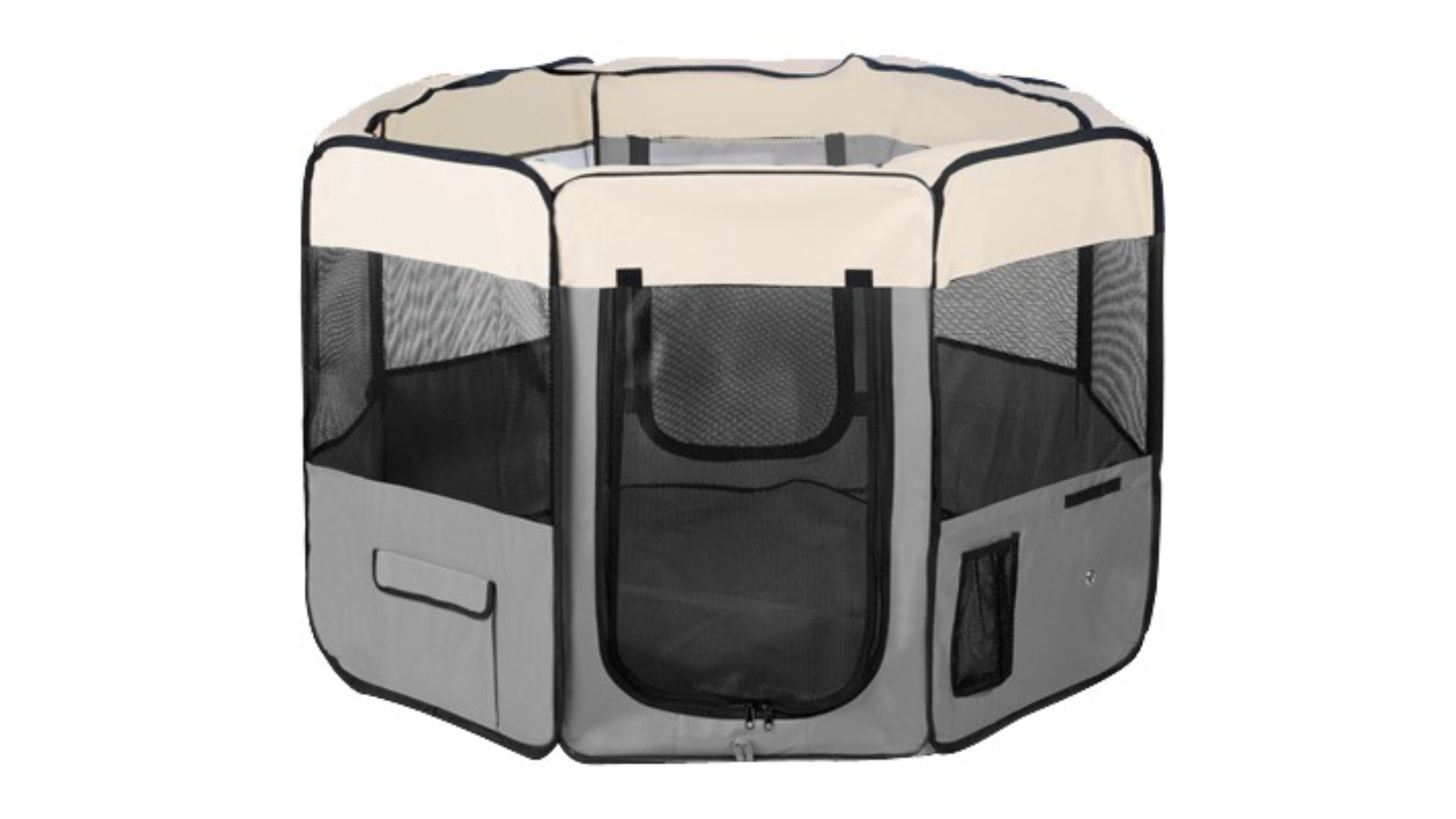 YES4PETS Small Dog/Cat/Rabbit/Guinea Pig Soft Playpen - Grey