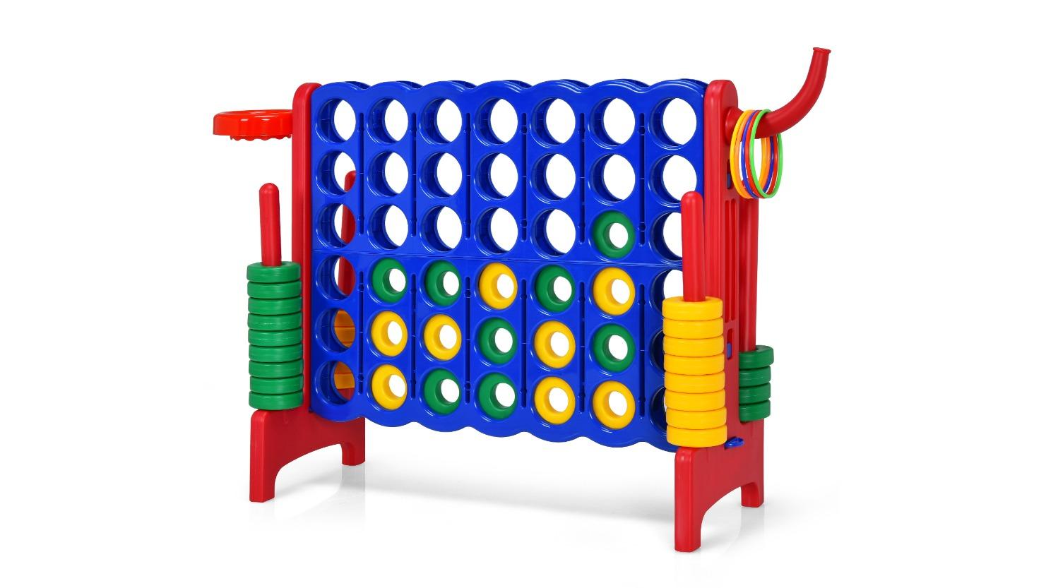 Costway Giant 4-in-A Row Game Set - Red