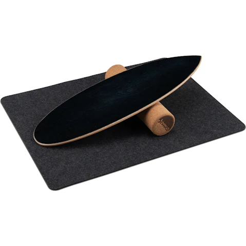Costway Balance Board Trainer with Roller and Felt Yoga and Gym Exercise Mat
