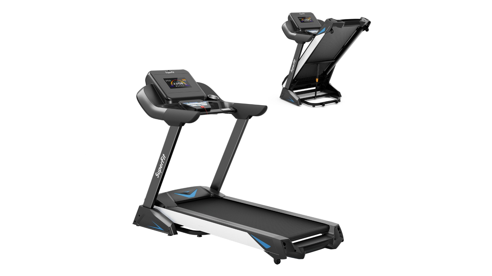 Costway Smart 4.75HP Electric Treadmill Auto Incline Folding Machine Home Gym Exercise Equipment